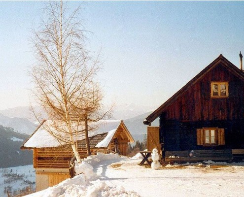 Die Grahbergalm im Winter